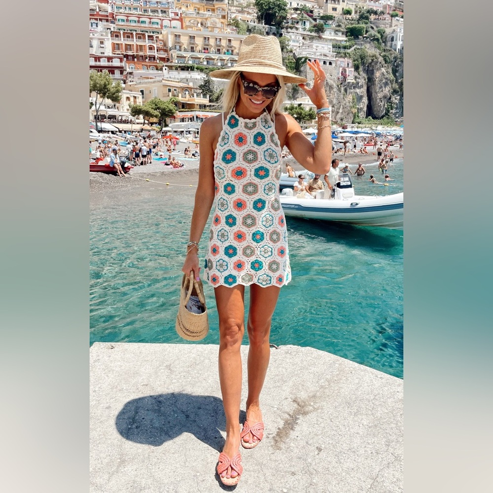 Show Me Your Mumu Happy Halter Mini Dress